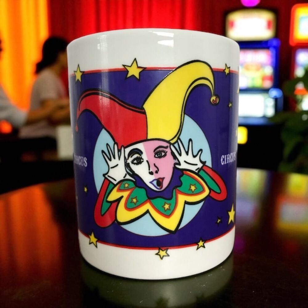 3/$20 VTG Circus Circus Casino Resort Las Vegas Souvenir Ceramic Coffee Mug